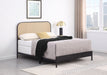 Amherst Eastern King, Queen, Full, & Twin Bed White & Black - Casa Morelos / Coahuila Furniture (Oklahoma City, OK)