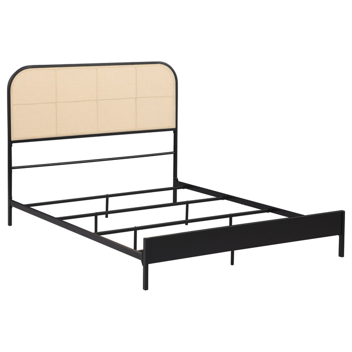 Amherst Eastern King, Queen, Full, & Twin Bed White & Black - Casa Morelos / Coahuila Furniture (Oklahoma City, OK)