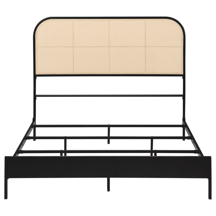 Amherst Eastern King, Queen, Full, & Twin Bed White & Black - Casa Morelos / Coahuila Furniture (Oklahoma City, OK)