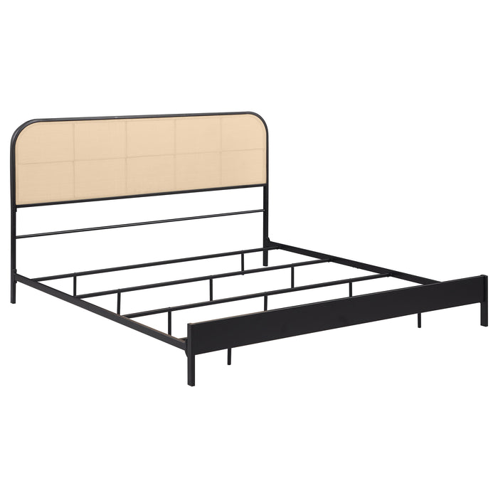 Amherst Eastern King, Queen, Full, & Twin Bed White & Black - Casa Morelos / Coahuila Furniture (Oklahoma City, OK)