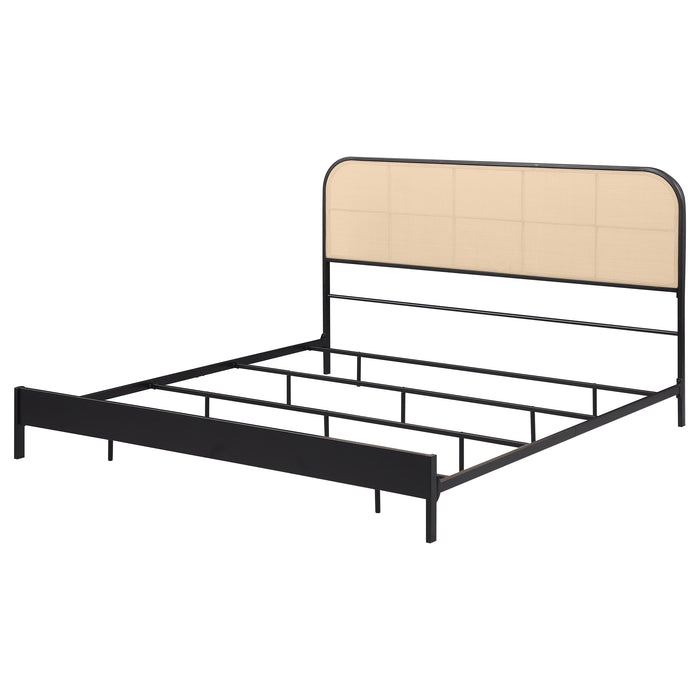 Amherst Eastern King, Queen, Full, & Twin Bed White & Black - Casa Morelos / Coahuila Furniture (Oklahoma City, OK)