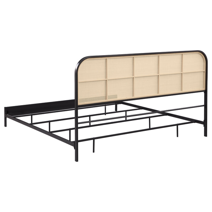 Amherst Eastern King, Queen, Full, & Twin Bed White & Black - Casa Morelos / Coahuila Furniture (Oklahoma City, OK)