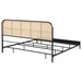 Amherst Eastern King, Queen, Full, & Twin Bed White & Black - Casa Morelos / Coahuila Furniture (Oklahoma City, OK)