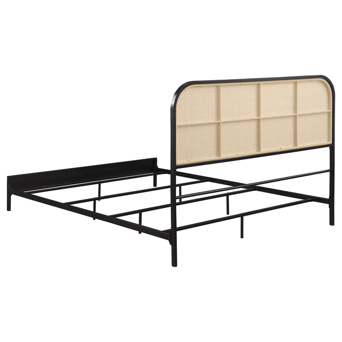 Amherst Eastern King, Queen, Full, & Twin Bed White & Black - Casa Morelos / Coahuila Furniture (Oklahoma City, OK)