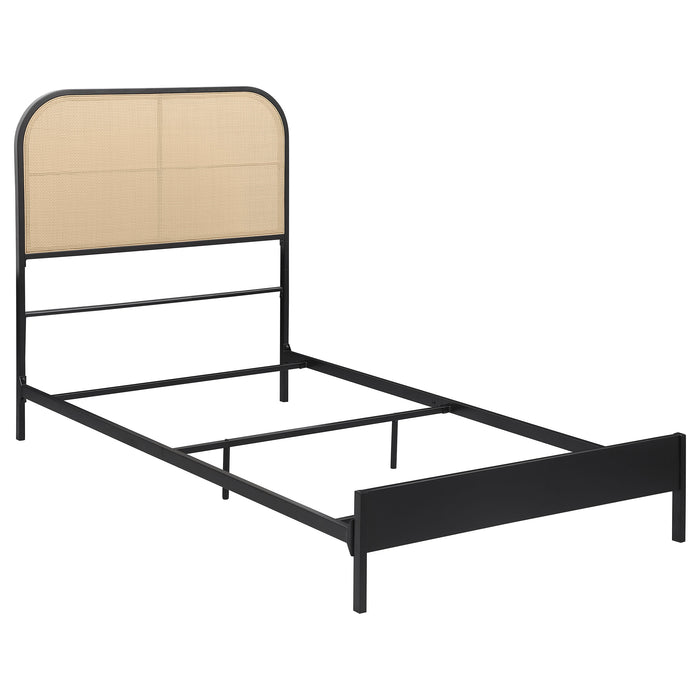 Amherst Eastern King, Queen, Full, & Twin Bed White & Black - Casa Morelos / Coahuila Furniture (Oklahoma City, OK)