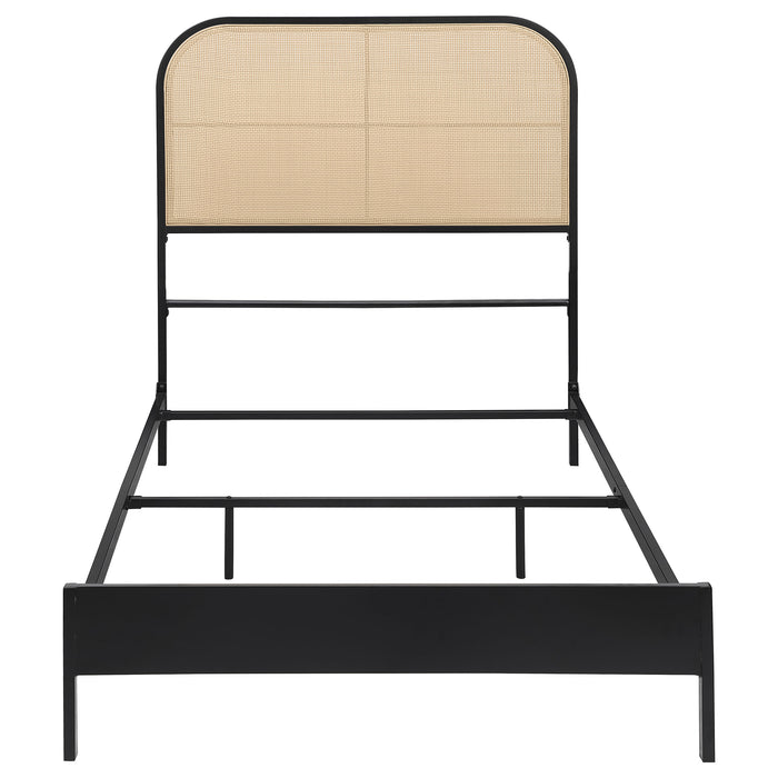 Amherst Eastern King, Queen, Full, & Twin Bed White & Black - Casa Morelos / Coahuila Furniture (Oklahoma City, OK)