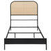Amherst Eastern King, Queen, Full, & Twin Bed White & Black - Casa Morelos / Coahuila Furniture (Oklahoma City, OK)