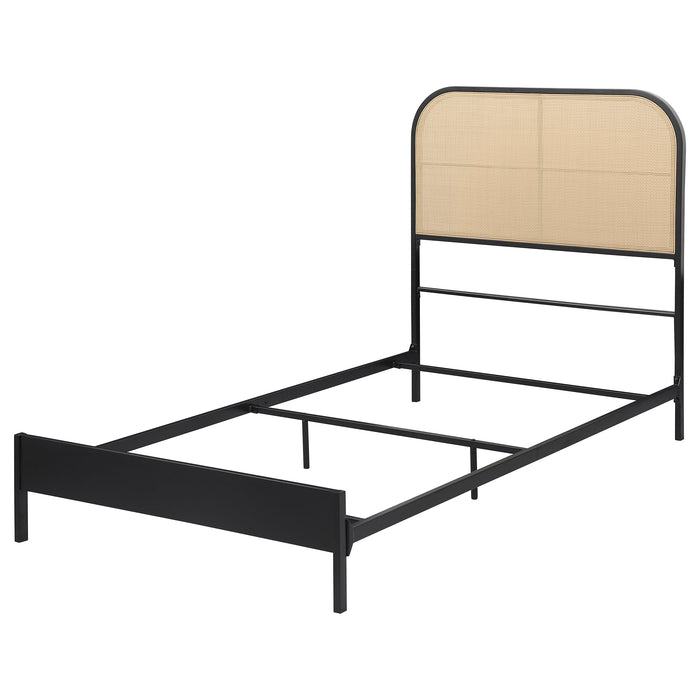 Amherst Eastern King, Queen, Full, & Twin Bed White & Black - Casa Morelos / Coahuila Furniture (Oklahoma City, OK)