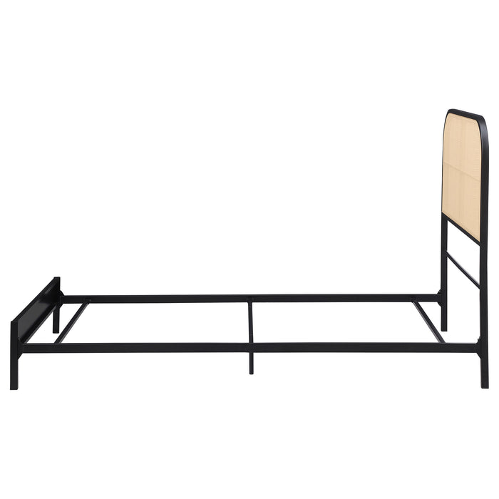 Amherst Eastern King, Queen, Full, & Twin Bed White & Black - Casa Morelos / Coahuila Furniture (Oklahoma City, OK)