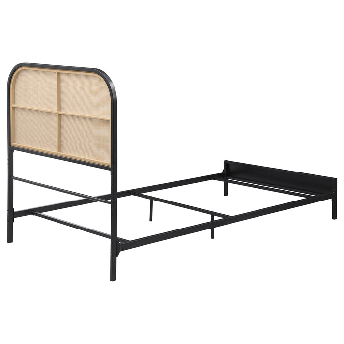 Amherst Eastern King, Queen, Full, & Twin Bed White & Black - Casa Morelos / Coahuila Furniture (Oklahoma City, OK)