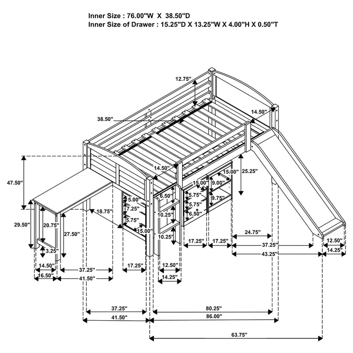 Millie Loft Beds - Casa Morelos / Coahuila Furniture (Oklahoma City, OK)