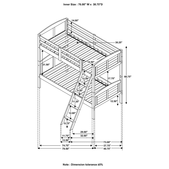 Flynn Bunk Beds - Casa Morelos / Coahuila Furniture (Oklahoma City, OK)