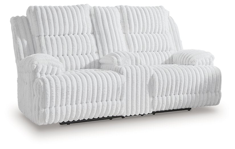 Rhines Falls Power Reclining Loveseat with Console - Casa Morelos / Coahuila Furniture (Oklahoma City, OK)