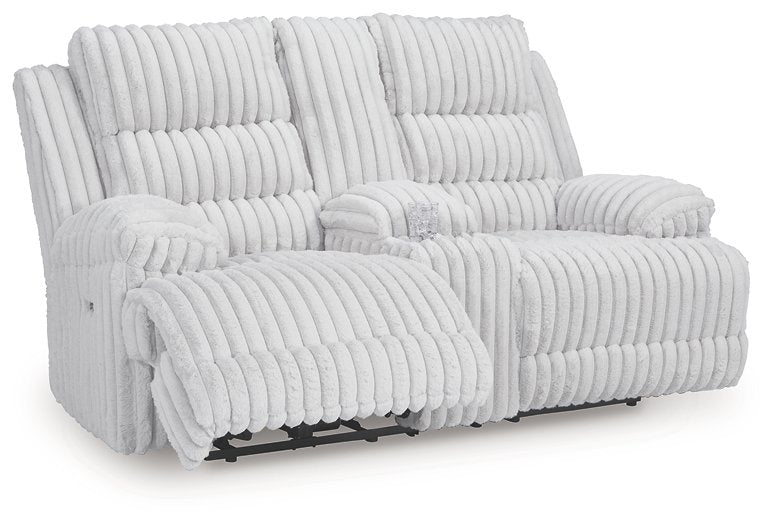 Rhines Falls Power Reclining Loveseat with Console - Casa Morelos / Coahuila Furniture (Oklahoma City, OK)