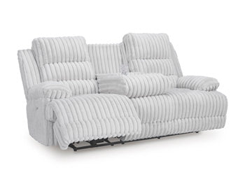 Rhines Falls Power Reclining Sofa with Drop Down Table - Casa Morelos / Coahuila Furniture (Oklahoma City, OK)