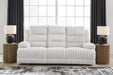 Rhines Falls Power Reclining Sofa with Drop Down Table - Casa Morelos / Coahuila Furniture (Oklahoma City, OK)