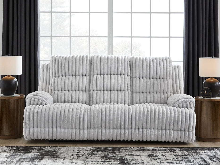 Rhines Falls Power Reclining Sofa with Drop Down Table - Casa Morelos / Coahuila Furniture (Oklahoma City, OK)