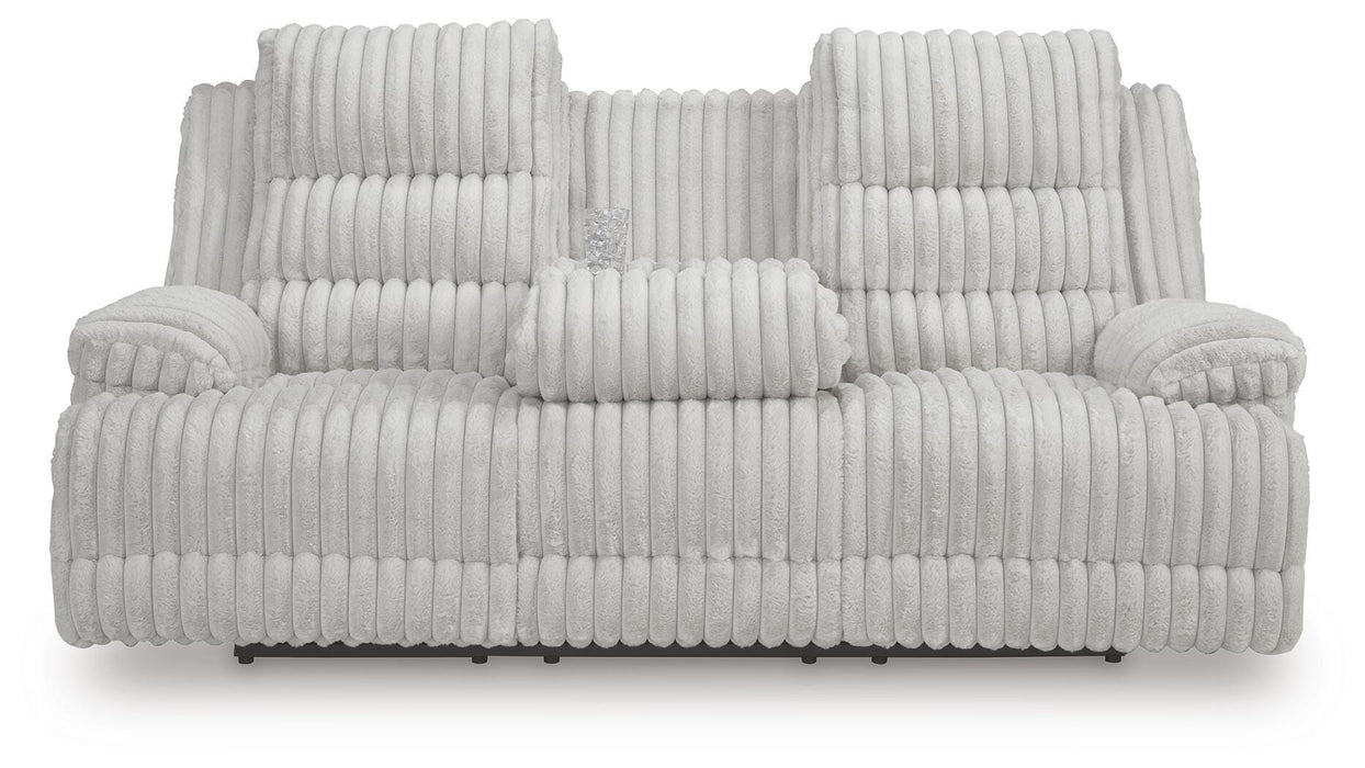 Rhines Falls Power Reclining Sofa with Drop Down Table - Casa Morelos / Coahuila Furniture (Oklahoma City, OK)