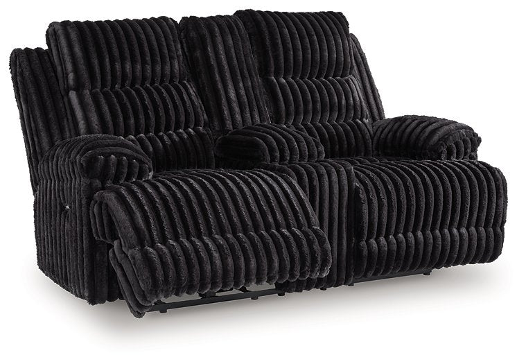 Rhine Falls Reclining Loveseat with Console - Casa Morelos / Coahuila Furniture (Oklahoma City, OK)