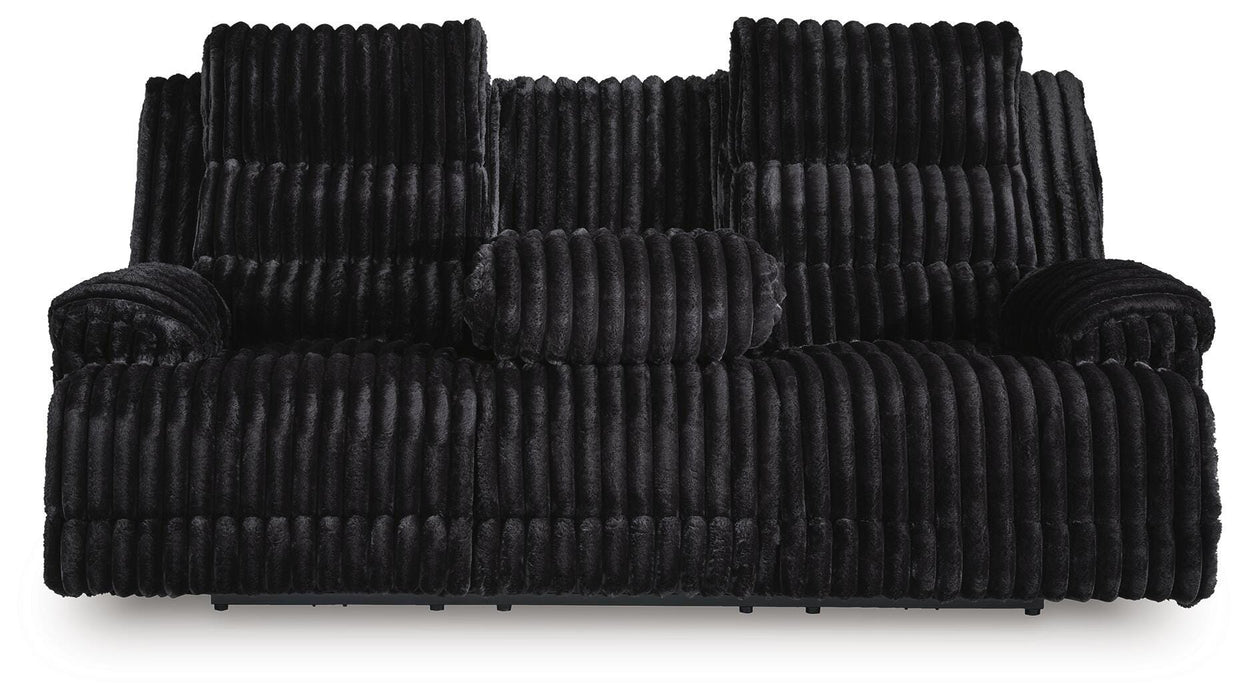 Rhine Falls Power Reclining Sofa with Drop Down Table - Casa Morelos / Coahuila Furniture (Oklahoma City, OK)
