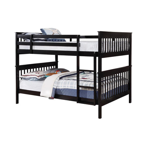 Chapman Full Over Full & Twin Over Full Bunk Bed Black & White - Casa Morelos / Coahuila Furniture (Oklahoma City, OK)