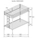 Alevera Bunk Bed - Casa Morelos / Coahuila Furniture (Oklahoma City, OK)