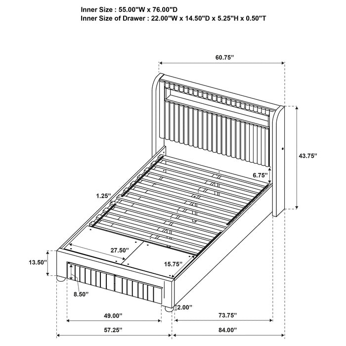 Madison Full & Twin Bed - Casa Morelos / Coahuila Furniture (Oklahoma City, OK)