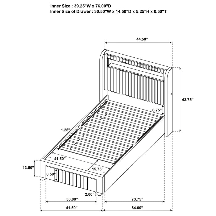 Madison Full & Twin Bed - Casa Morelos / Coahuila Furniture (Oklahoma City, OK)