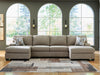 Newellen Sectional with Double Chaise - Casa Morelos / Coahuila Furniture (Oklahoma City, OK)