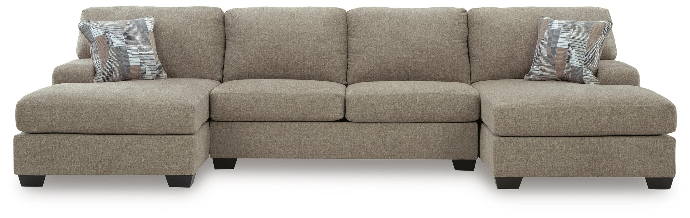 Newellen Sectional with Double Chaise - Casa Morelos / Coahuila Furniture (Oklahoma City, OK)