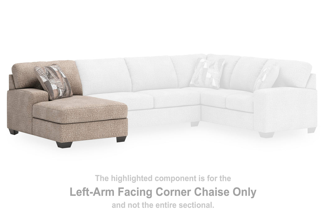 Newellen Sleeper Sectional with Chaise - Casa Morelos / Coahuila Furniture (Oklahoma City, OK)