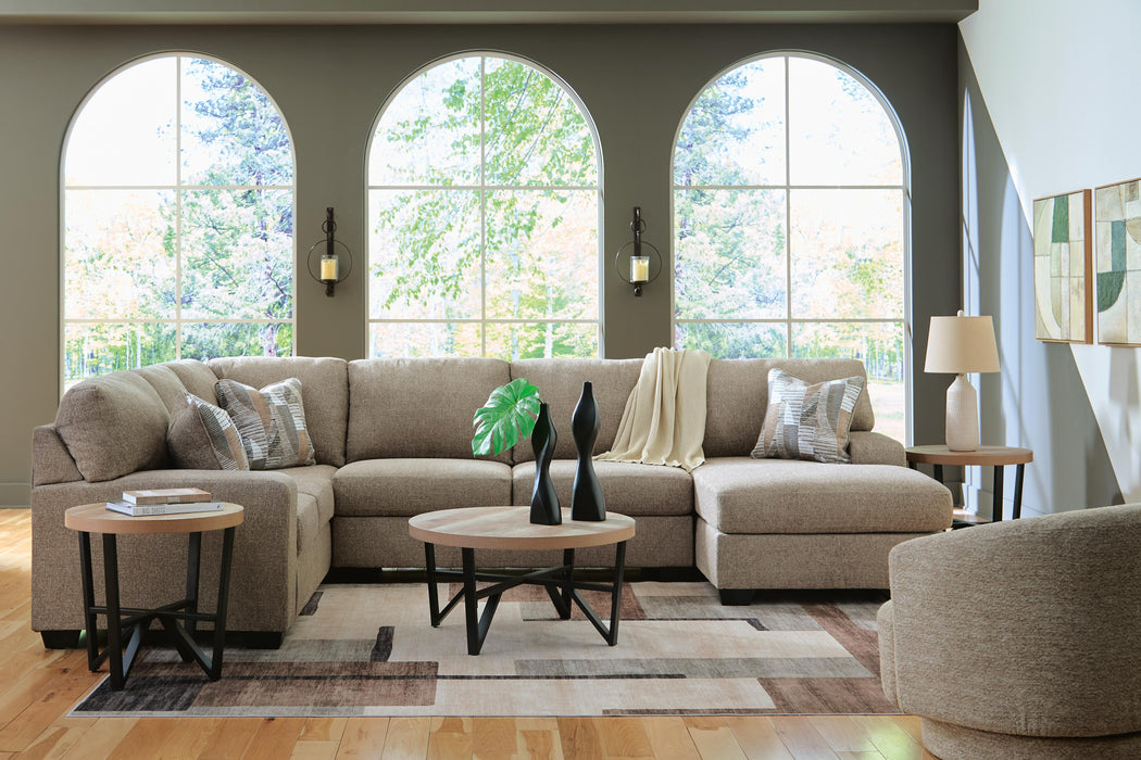 Newellen Sectional with Chaise - Casa Morelos / Coahuila Furniture (Oklahoma City, OK)