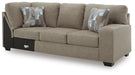 Newellen Sleeper Sectional with Chaise - Casa Morelos / Coahuila Furniture (Oklahoma City, OK)