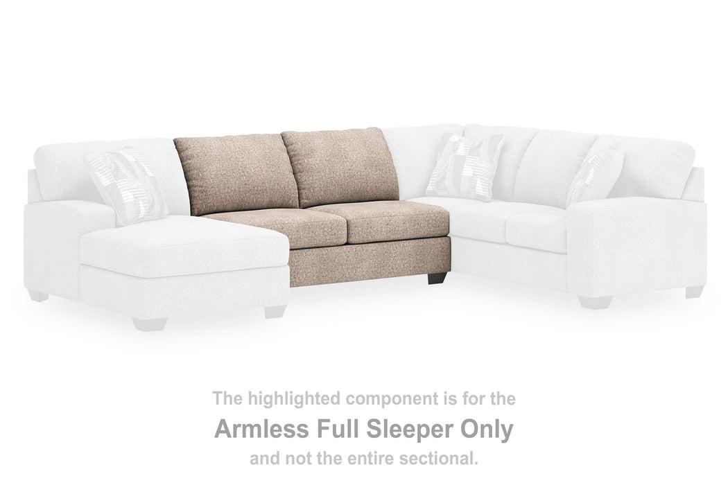 Newellen Sleeper Sectional with Chaise - Casa Morelos / Coahuila Furniture (Oklahoma City, OK)