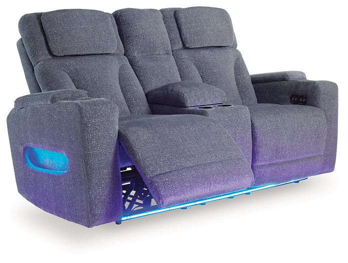 Studio Cave Power Reclining Loveseat with Console - Casa Morelos / Coahuila Furniture (Oklahoma City, OK)