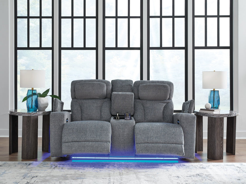 Studio Cave Power Reclining Loveseat with Console - Casa Morelos / Coahuila Furniture (Oklahoma City, OK)