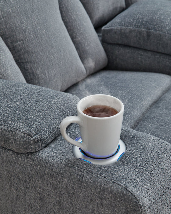 Studio Cave Power Reclining Loveseat with Console - Casa Morelos / Coahuila Furniture (Oklahoma City, OK)