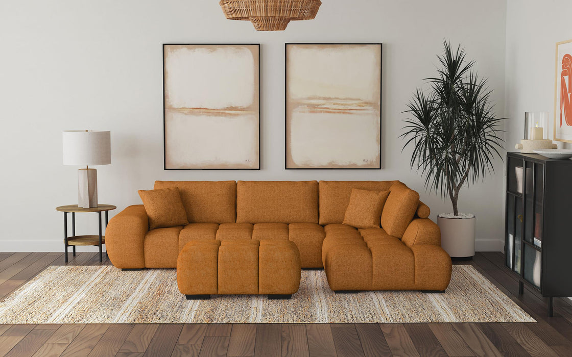 Camacho Upholstered Sectional Sofa with Ottoman Set - Casa Morelos / Coahuila Furniture (Oklahoma City, OK)