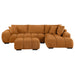 Camacho Upholstered Sectional Sofa with Ottoman Set - Casa Morelos / Coahuila Furniture (Oklahoma City, OK)