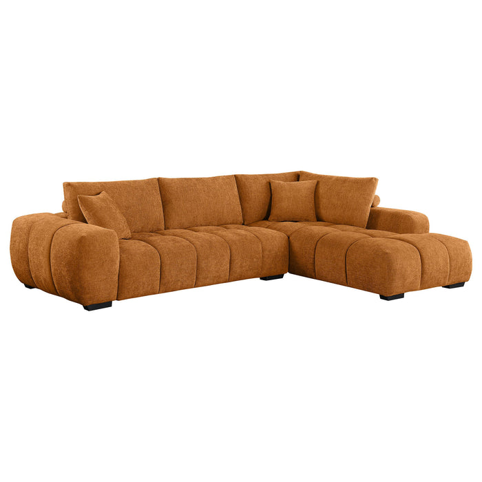 Camacho Upholstered Sectional Sofa with Ottoman Set - Casa Morelos / Coahuila Furniture (Oklahoma City, OK)