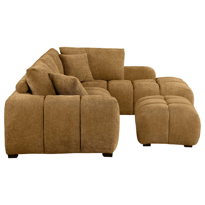 Camacho Upholstered Sectional Sofa with Ottoman Set - Casa Morelos / Coahuila Furniture (Oklahoma City, OK)