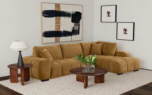 Camacho Upholstered Chaise Sectional Sofa Amber - Casa Morelos / Coahuila Furniture (Oklahoma City, OK)