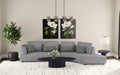 Toscano 134-inch Upholstered Sectional Sofa Grey - Casa Morelos / Coahuila Furniture (Oklahoma City, OK)