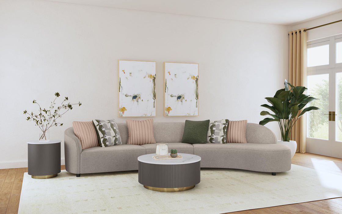 Fayette Upholstered Sectional Sofa Greige - Casa Morelos / Coahuila Furniture (Oklahoma City, OK)
