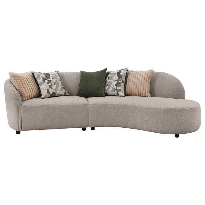 Fayette Upholstered Sectional Sofa Greige - Casa Morelos / Coahuila Furniture (Oklahoma City, OK)