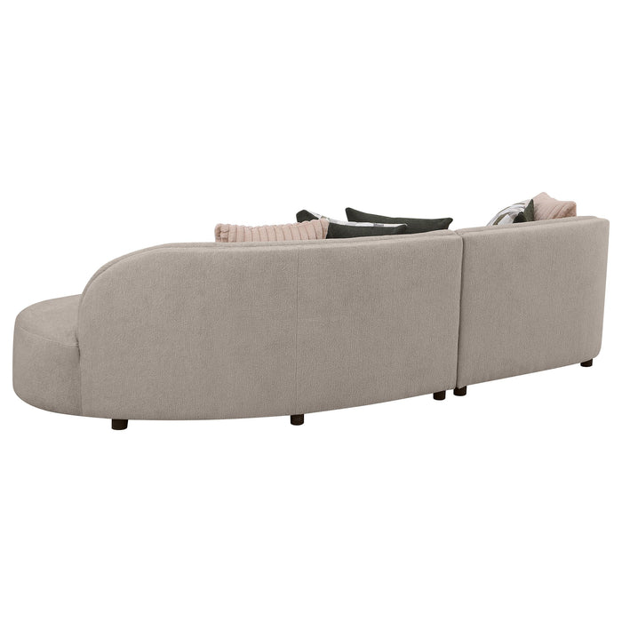 Fayette Upholstered Sectional Sofa Greige - Casa Morelos / Coahuila Furniture (Oklahoma City, OK)