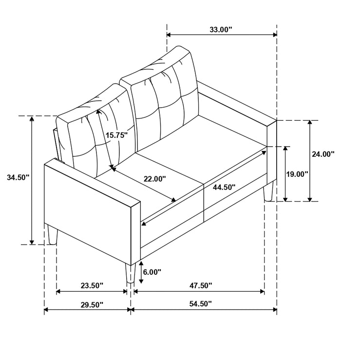 Bowen Stationary 3 Pc Sets - Casa Morelos / Coahuila Furniture (Oklahoma City, OK)