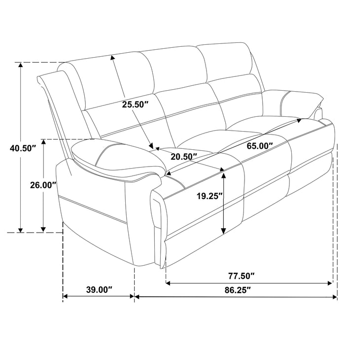 Ellington Stationary 3 Pc Set - Casa Morelos / Coahuila Furniture (Oklahoma City, OK)