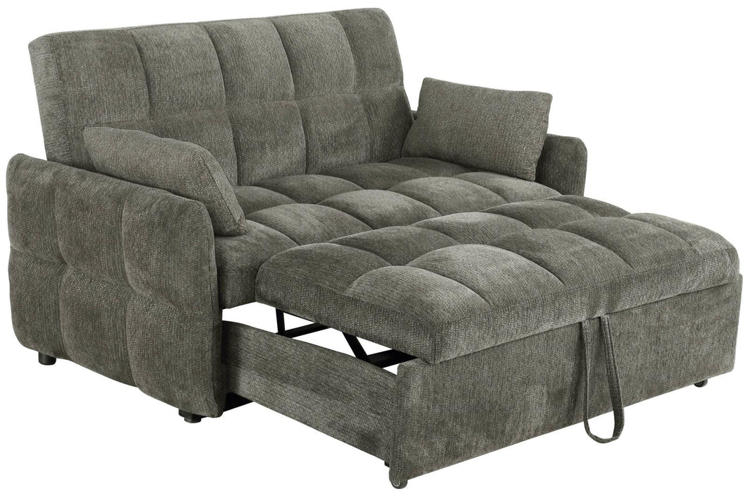 Cotswold Tufted Cushion Sleeper Sofa Bed Light Grey & Dark Grey - Casa Morelos / Coahuila Furniture (Oklahoma City, OK)