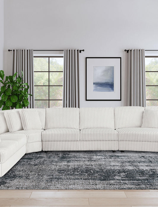 Emberson Upholstered Armless Loveseat Ivory - Casa Morelos / Coahuila Furniture (Oklahoma City, OK)